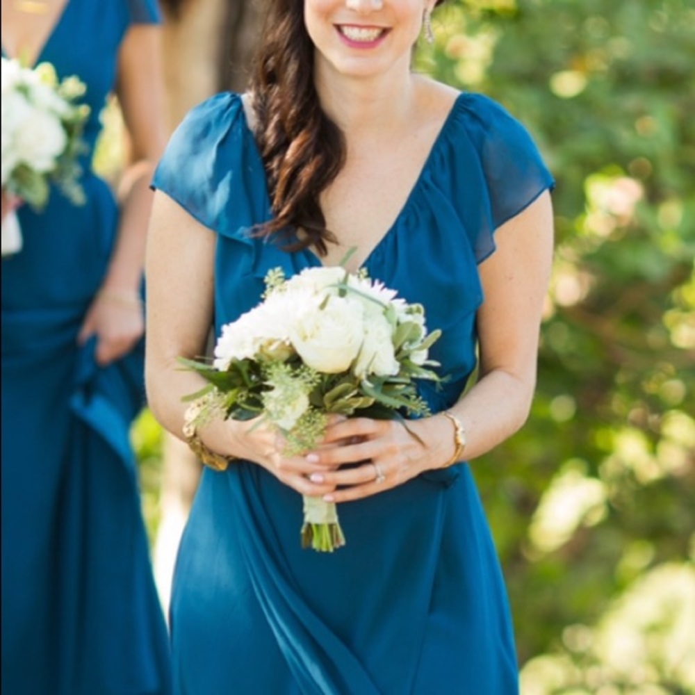 Joanna August Chiffon Wrap Maxi dress